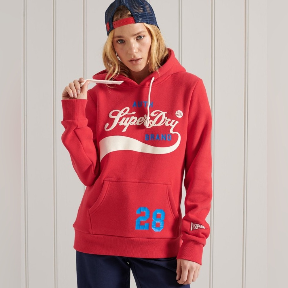 Superdry Vintage Logo Classic Retro Hoodie US size 6